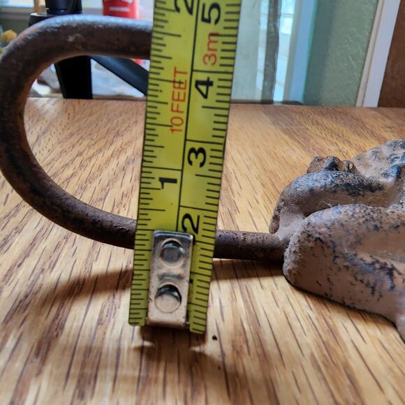 Vintage Old World Cast Iron Angel Cherub Wall Hanger Hook Indoor/Outdoor - Picture 6 of 9